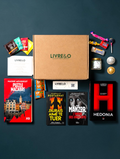 Box Signature LIVRE&O contenant quatre romans thriller et polar d'occasion, accompagnés de gourmandises et surprises.